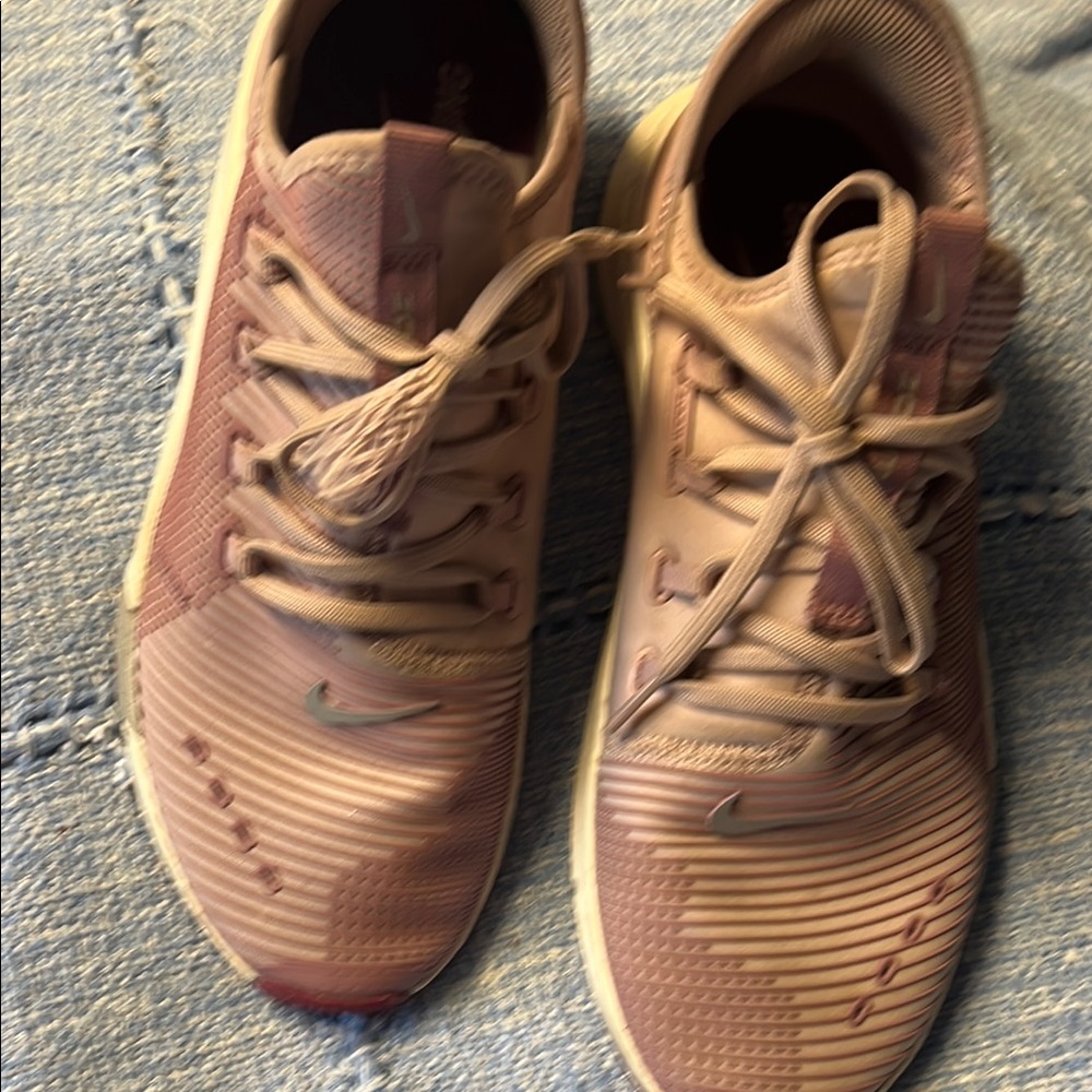 Nike Pink and Tan Sneakers